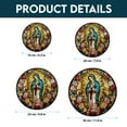thumbnail image 3 of Our Lady of Guadalupe Faux Stained Glass Suncatcher, Virgin Mary Window Hanging Ornament Religious Home Decor, Gift For Christain Home Décor, 3 of 5