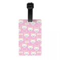thumbnail image 1 of Custom Cute Black Cat Luggage Tag Custom Baggage Tags Privacy Cover ID Label, 1 of 1