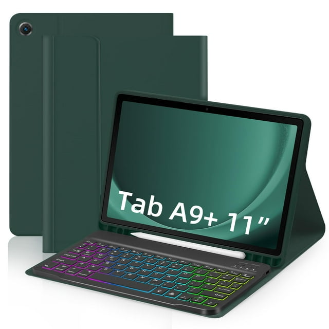 TFixol Samsung Galaxy A9 Plus 5G Keyboard Case with Built-in Bluetooth Keyboard, PU Leather & ABS Plastic, Multiple Color Options, 60H Battery Life, 10M Range, Compact Design for Enhanced Tablet