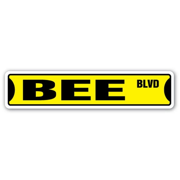 SignMission SS-BEE 4 x 18 in. Bee Street Sign