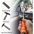thumbnail image 5 of A house of tools Car Side Mirror Squeegee, 35.6'' Retractable Rearview Mirror Wiper, Mini Portable Auto Window Squeegee Cleaner, Universal Vehicle Glass Cleaning Tool for Rainy Foggy Weather (Black), 5 of 6