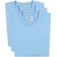 thumbnail image 6 of Access Men's Heavyweight Short Sleeve Cotton Crew Neck T-Shirt (Pack of 3) (Sky, Medium) AT35, 6 of 9