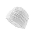 thumbnail image 6 of Unique Bargains 1 Pc Pleated Style  Swim Cap 5.91"x9.25" White, 6 of 6