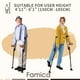 thumbnail image 3 of Muletas Famica FlexiCrutch para adultos (1 unidad, puño abierto) - Ganadora del premio Red Dot Design Award, ayuda portátil para la movilidad de personas mayores, posoperatorias, recuperación de lesio, 3 of 5