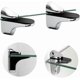 thumbnail image 3 of 2 Pieces Glass Shelf Bracket,adjustable Polished Zinc Alloy Bathroom Glass Shelf For Glass And Wood Floors Up To 2-23mm Thick Maxsilver, 3 of 5