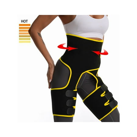 

SAYFUT Women s Body 3-in-1 Waist and Thigh Trimmer Shapewear Weight Loss Butt Lifter Waist Trainer Slimming Support Belt Hip Raise Body Shaper