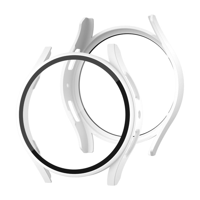 Compatible With Samsung Galaxy Watch5 40mm Screen Protector Tempered Glass Film + Electroplated Frosted Case All Inclusive Watch Case Smart Watch Accessories