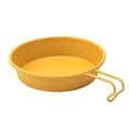 thumbnail image 2 of Plato para taza de camping fácil de transportar, vajilla multifunción de acero inoxidable resistente. amarillo, 2 of 9