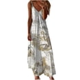 thumbnail image 1 of Vestido de Verano Casual sin Mangas Impreso Correa de Cuello en V Vestido de Sol Largo para las Mujeres, Vestido de Vacaciones Suelto, 1 of 5