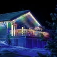 Yishankeyu 33FT 400 LED Multicolor Icicle Lights, Waterproof Curtain