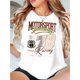 thumbnail image 1 of Creative English Number 78 Pattern Printed Women'S Fashionable Round Neck Short Sleeve, Simple Casual Sports T-Shirt, Comfortable Summer Top for Women During Holidays., 1 of 6