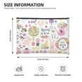 thumbnail image 3 of Hirioo Spring Flowers Birds for Paper Reusable Cosmetic Bag Zipper Encouragement Travel Pouch Toiletry Bag for Women Girls, 3 of 7