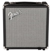 Fender Rumble 15 (V3), Black/Silver- 15 Watt Electric Bass Guitar Combo Amp