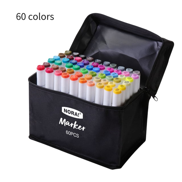LSLJS 3ml Children's Color Double-headed Coloring Painting Art Marker Double-headed Set, Home Accessories