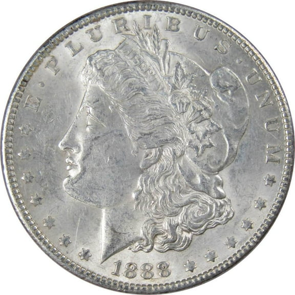 1888 Morgan Dollar AU About Uncirculated 90% Silver $1 US Coin Collectible