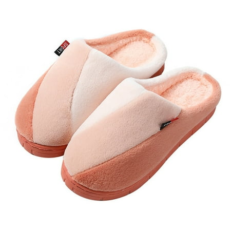

Wefuesd Mens Women S Cute Bowknot Warm Cotton Soft Plush Home Slippers Indoor Outdoo Slippers For Women Indoor Womens Slippers Orange 36