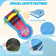 Relunch 23FT Commercial Double Water Slide for Adults Kids ,100% PVC Inflatable Water Slides with Blower, Giant Blow up Water Slides for Backyard Outdoor, 23L x 11W x 12.5H