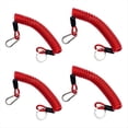 thumbnail image 1 of 6FT Trailer Brake Away Cable, Trailer Breakaway Cable Spring Towing Coiled Wire for RV Trailer Emergency 4Pack, 1 of 8