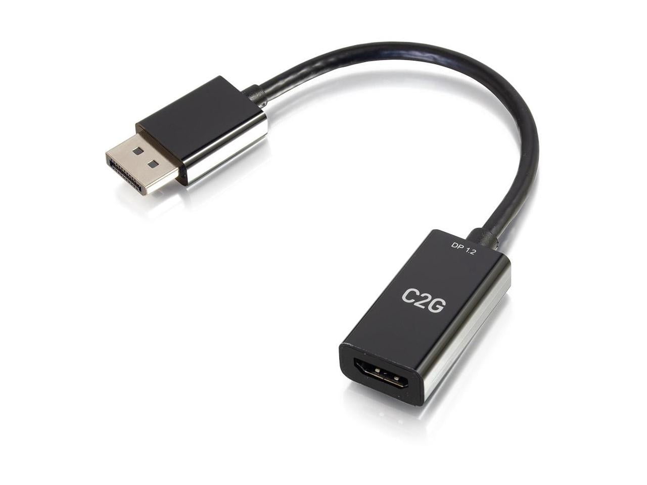 C2G 54431 8in DisplayPort to HDMI Adapter 4K 30Hz Passive - Black