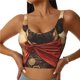 thumbnail image 1 of Fotbe Western French Bulldog Cowboy Sujetador Deportivo Largo sin Aros para Mujer con Almohadillas y Soporte Medio, Transpirable y Absorbente, Camiseta Tipo Chaleco o Tank Top-Large, 1 of 8