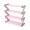 Pink, variant on WINDLAND Multi Tiers Storage Solution for Heels Sneakers Space Saving Z Shaped Shoes Rack for Home Bedroom Dormitory