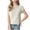 Beige, variant on OKSALE Kids Girls Summer Cotton T Shirts Trendy Textured Plain Tshirt Casual Loose Short Sleeve Blouses Comfy Crewneck Shirt for Toddler Kids 6-15 Years Age