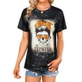 thumbnail image 2 of ZXSXSY Momster Letter Print Tops for Women Crew Neck Short Sleeves Casual Tee Shirts, 2 of 10