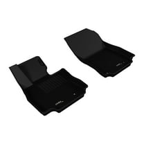 3D MAXpider Custom Fit Kagu Floor Mat (Black) Compatible with Toyota Yaris 2019-2020 / Yaris Ia 2017-2018 / Scion Ia 2016 - Front Row