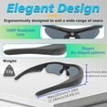 thumbnail image 3 of 1080P HD Video Glasses, Camera Glasses, Smart Glasses, Wide-angle 120 ° Camera, Body Camera, Cycling, Bicycle, With 64GB Storage Card, The Perfect Gift For All Kinds Of Festivals!, 3 of 12