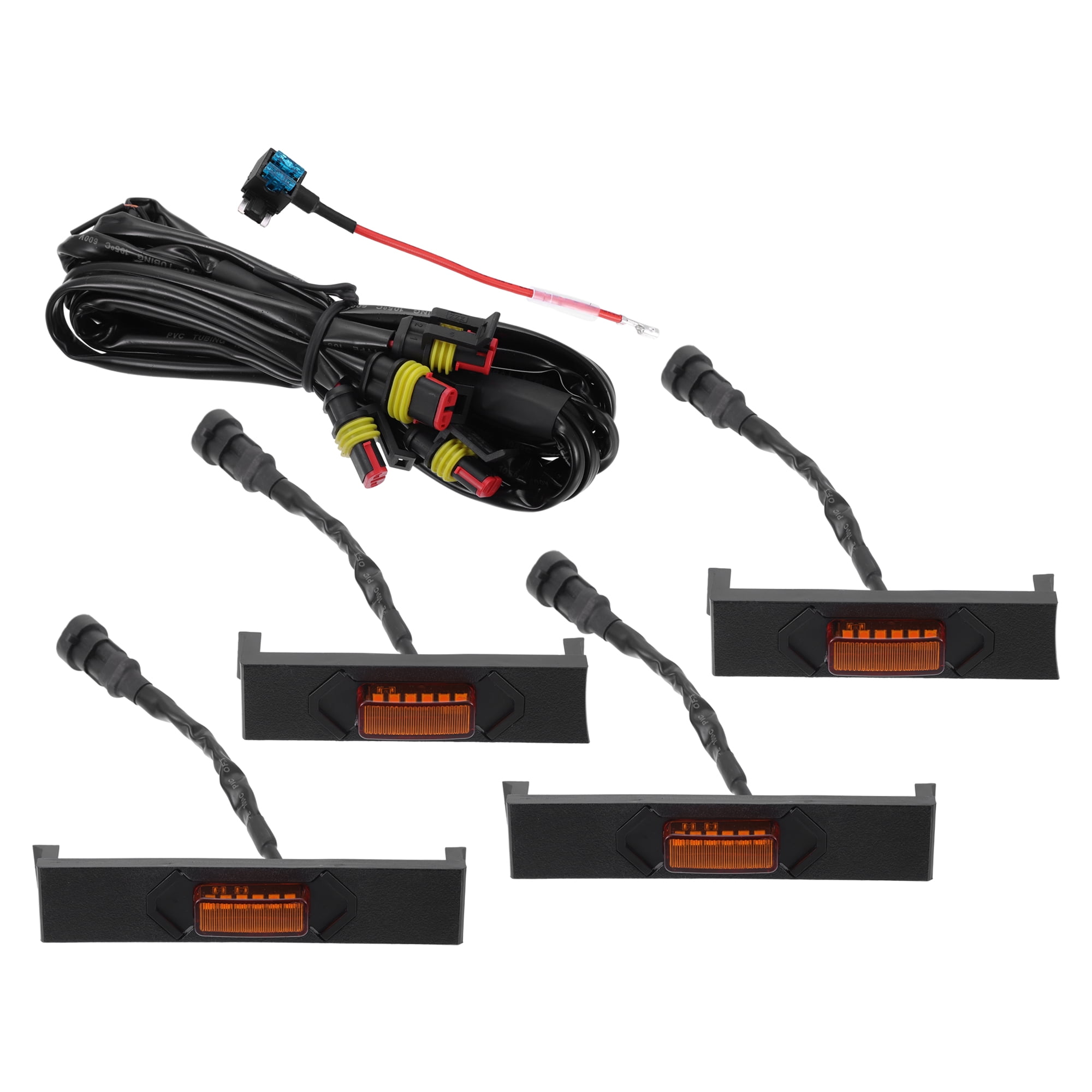 Unique Bargains Grill LED Light Front Grille Lights Set for Toyota