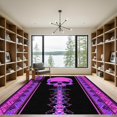thumbnail image 2 of ODIKA 4'x6' Machine Washable Non-Slip Area Rug, Gothic Hot Pink High Traffic Rug, Pink, 1026850, 2 of 7