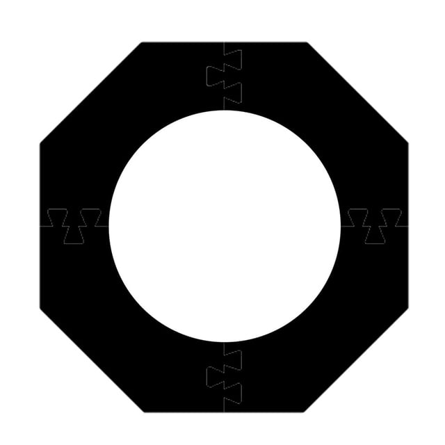 Visland Splicing Dart Board Wall Protector Universal EVA Octagon Dart Backboard Wall Protection Surround Backing Guard Dart Board Accessories
