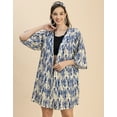thumbnail image 2 of Moomaya Kimono Sleeves V Neck Printed Rayon Shrug -Women's Stylish Printed Shrug, 2 of 9