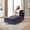 Gray, variant on Youdao Modern 62.6" Corduroy Chaise Lounge with Golden Legs, Comfy Upholstered Sleeper Sofa Recliner with Support Pillow for Bedroom, Living Room, and Office, Beige
