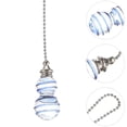 thumbnail image 5 of Pull Chain For Ceiling Fan Hanging Pendant Synthetic Material Blue Home Decoration 2pcs, 5 of 5