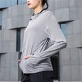 thumbnail image 2 of Abrigos de piel con protección solar para hombres y mujeres, ropa deportiva ultraligera con capucha, prendas de vestir de secado rápido, UPF 50 + UV, Verano, 2 of 4
