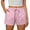 Pink,#027, variant on Women's Summer Elastic Waist Drawstring Casual Shorts With Pockets Soft Lightweight Breathable Wrinkle Resistant Loose Daily Bottoms,XL