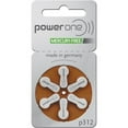 thumbnail image 2 of Power One Piles pour Aide Auditive Format 312 - 50 x 6 Paquets = 300 Pcs., 2 of 7
