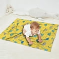 thumbnail image 2 of Yellow Cartoon Dinosaurs Pattern Blanket,Comfortable Soft Flannel Throw Blanket,All Season,Warm Lightweight Blankets for Sofa Bed Couch Living Room Chair,30"x40", 2 of 4