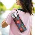 thumbnail image 6 of 20 Oz Pioneer Flower Coffee Tumbler Double Wall Insulated Stainless Steel Water Bottle | Metal Reusable Thermoses Flask with Cup Cap | Leak & Sweat Proof with Anti-Dust Lid, 6 of 7