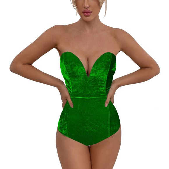 Liquidation 2025 Gaines Mode Aguichant Combinaison d'Hiver pour Femme Haut Tout Velours Or Automne Combinaison pour Femme
