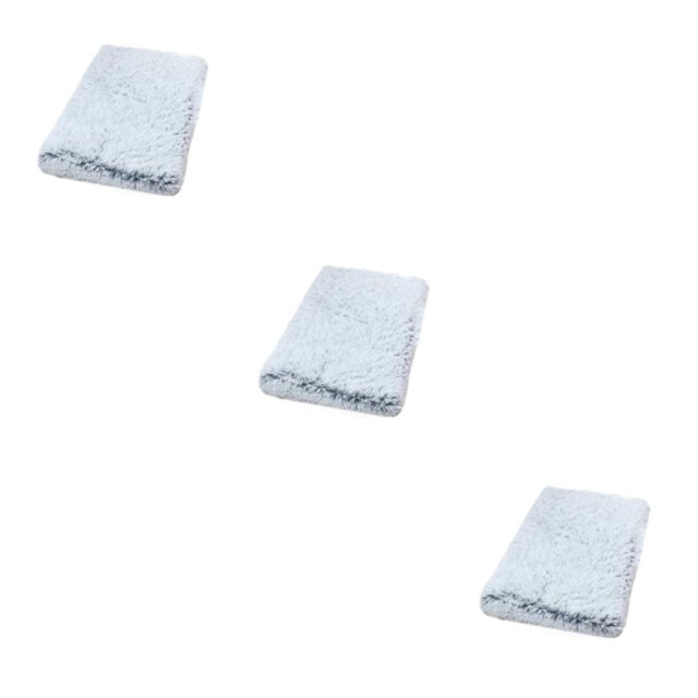 Thinsony Lit pour Chien Adapté à Toutes les Races Rapport Qualité-Prix Coussin pour Animaux de Compagnie en Polyester Durable Facile à Nettoyer Gris Blanc M 50 * 40 * 5cm 3Set
