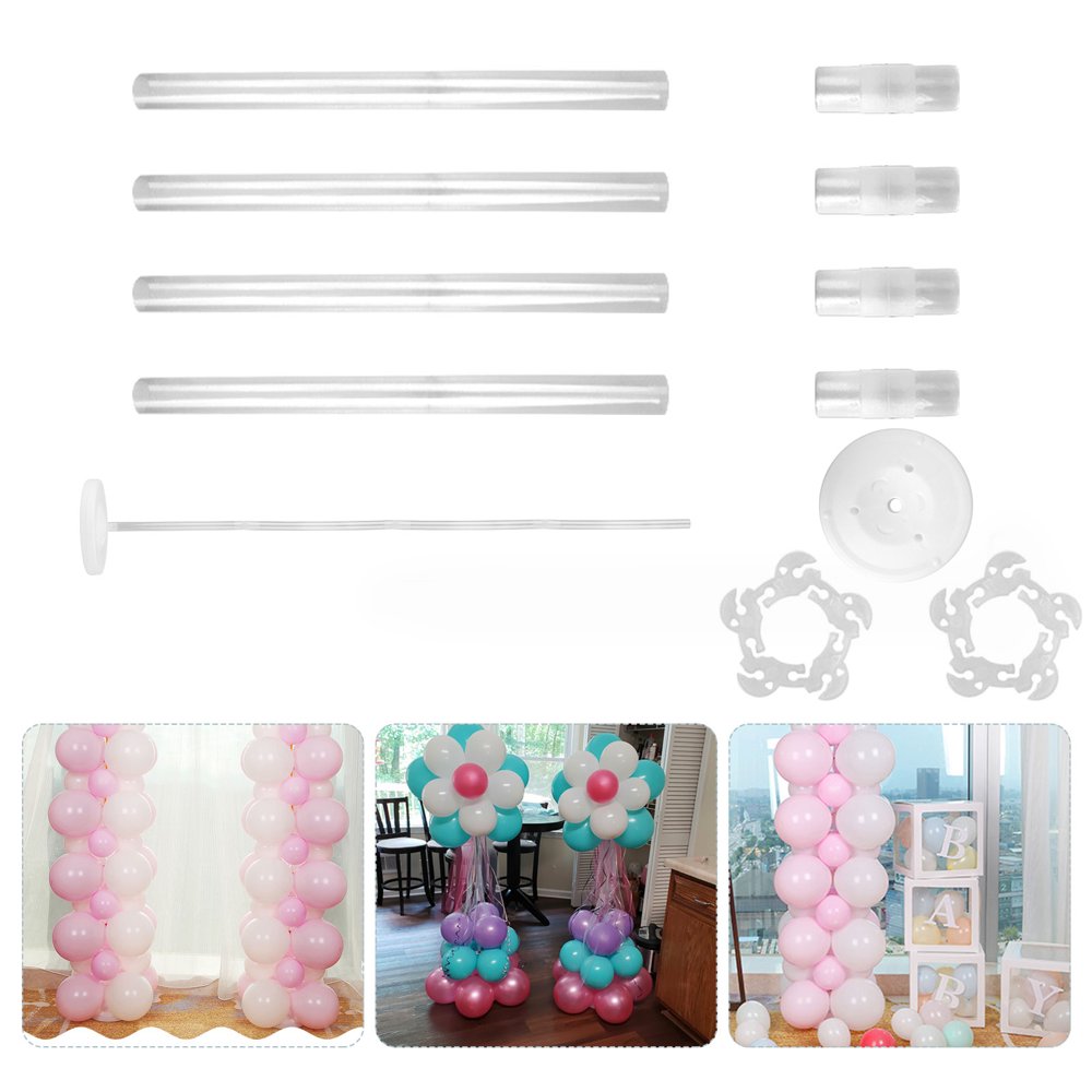 EEEkit Table Balloon Stand KitReusable Clear Balloon Holder,4 Balloon
