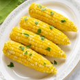thumbnail image 3 of Juego de 4 unidades de vidrio decorativo prensado Corn Dishes HIC Kitchen, 3 of 6