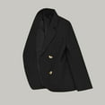 thumbnail image 2 of ZQUUVOU Women Business Blazers with Solid Color Long Sleeve Pocket Suit Jacket (Black,L), 2 of 8