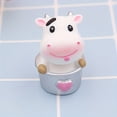 thumbnail image 3 of 3pcs Micro Landscape Small Animal Cute Cow Car Ornament, Car Decoration Set, 3 of 5