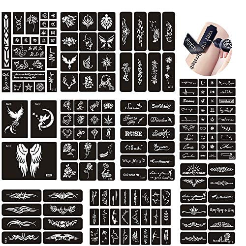 Set of 12 Festival Henna Tattoo Kits - Something Different Wholesale