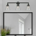 thumbnail image 6 of 205-AC-G63 Innovations Lighting Cone - 3 Light Bath Vanity In Industrial Style-11 Inches Tall and 30 Inches Wide-Antique Copper Finish-Light Smoke, 6 of 7