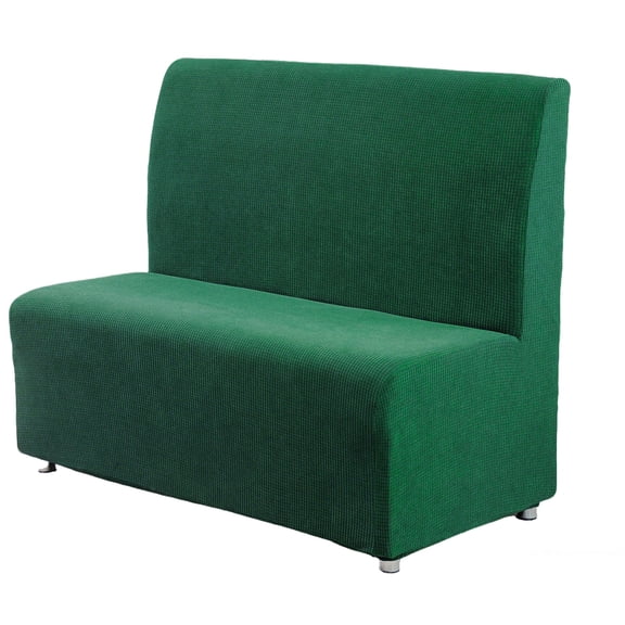 Stretch Restaurant Booth Cover, Non-Slip Small Sofa Slipcover for Settee Bench, Washable RV Dinette Cushion Protector for Loveseat, Universal Fit Furniture Cover for Home Kitchen Caravan