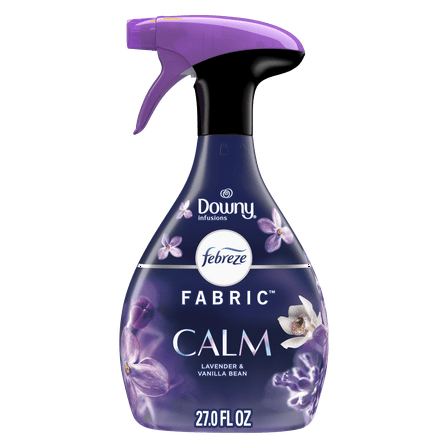 Febreze Fabric Spray Air Freshener, Odor-Fighting Fabric Refresher, Downy Calm, 27 fl oz